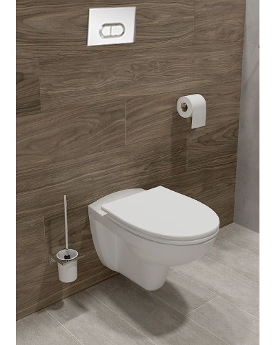 Комплект унитаза с инсталляцией Vitra Normus 9773B003-7202 с сиденьем и клавишей смыва Хром