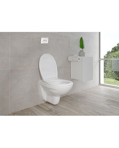 Комплект унитаза с инсталляцией Vitra Normus 9773B003-7203 с сиденьем и клавишей смыва Хром матовый