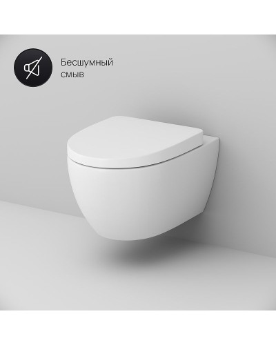 Комплект унитаза AM.PM Awe C111738WH+C117852WH с инсталляцией Grohe Rapid SL 38772001 с сиденьем Микролифт и клавишей смыва Хром