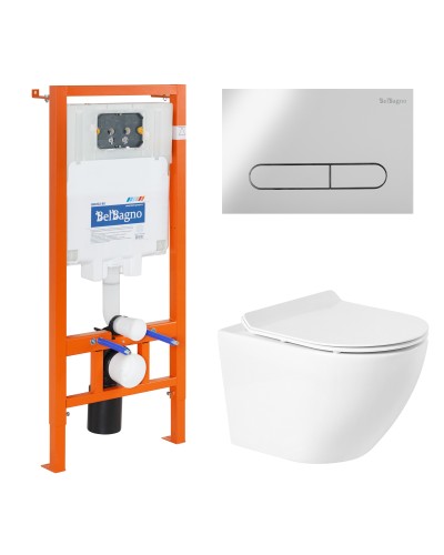 Комплект 4 в 1 BelBagno BB046CHR/BB2111SC/BB002-80/BB005-PR-CHROME