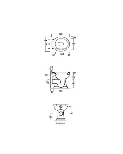 Унитаз Simas Londra LO901bi приставной без бачка и сиденья