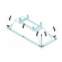 Универсальный установочный комплект для 2-х панелей прямоугольной акриловой ванны Cezares CZR-SCR-FIX-KIT