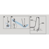 Универсальный установочный комплект для 2-х панелей прямоугольной акриловой ванны Cezares CZR-SCR-FIX-KIT