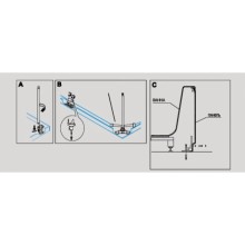 Универсальный установочный комплект для 2-х панелей прямоугольной акриловой ванны Cezares CZR-SCR-FIX-KIT