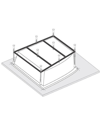 Каркас для ванны 190х160 Vagnerplast Impossible VPK190160