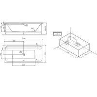Каркас для ванны AM.PM Inspire V2.0 170x75 W52A-170-075W-R Серый