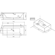 Каркас для ванны AM.PM Inspire V2.0 170x75 W52A-170-075W-R Серый