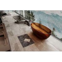 Ванна из полиэфирной смолы Abber Kristall 165х78 AT9701Opal Коричневая без гидромассажа