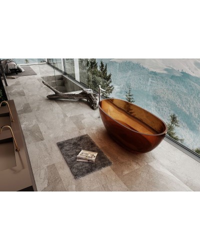 Ванна из полиэфирной смолы Abber Kristall 165х78 AT9701Opal Коричневая без гидромассажа