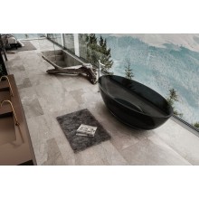 Ванна из полиэфирной смолы Abber Kristall 180х85 AT9702Onyx Черная без гидромассажа