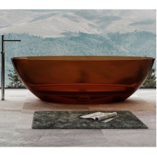 Ванна из полиэфирной смолы Abber Kristall 180х85 AT9702Opal Коричневая без гидромассажа