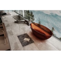 Ванна из полиэфирной смолы Abber Kristall 180х85 AT9702Opal Коричневая без гидромассажа