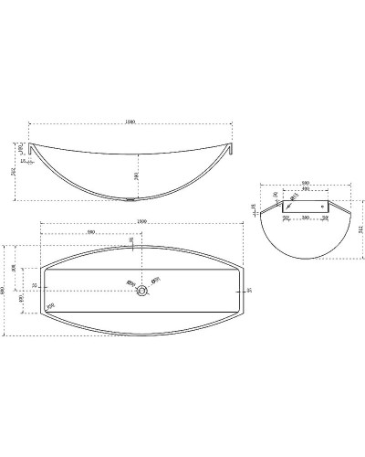 Ванна из полиэфирной смолы Abber Kristall 180х80 AT9704Rubin Красная без гидромассажа