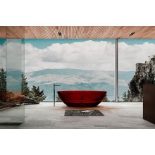 Ванна из полиэфирной смолы Abber Kristall 180х85 AT9702Rubin Красная без гидромассажа