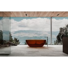 Ванна из полиэфирной смолы Abber Kristall 170х75 AT9703Opal Коричневая без гидромассажа