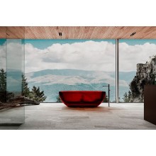 Ванна из полиэфирной смолы Abber Kristall 170х75 AT9703Rubin Красная без гидромассажа