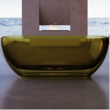 Ванна из полиэфирной смолы Abber Kristall 170х75 AT9703Vesuvian Оливковая без гидромассажа