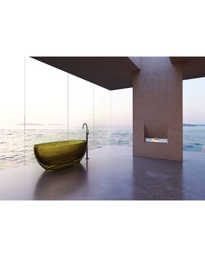 Ванна из полиэфирной смолы Abber Kristall 170х75 AT9703Vesuvian Оливковая без гидромассажа