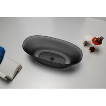 Ванна из полиэфирной смолы Abber Kristall 170х75 AT9707Onyx Черная без гидромассажа