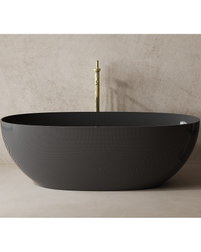 Карбоновая ванна Abber Karbon 170x75 AK9001-1.7 Черная без гидромассажа