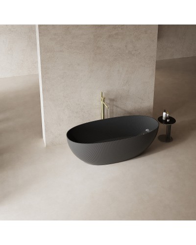 Карбоновая ванна Abber Karbon 170x75 AK9001-1.7 Черная без гидромассажа