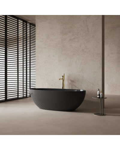 Карбоновая ванна Abber Karbon 170x75 AK9001-1.7 Черная без гидромассажа