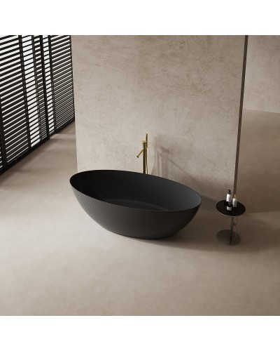 Карбоновая ванна Abber Karbon 180x85 AK9002-1.8 Черная без гидромассажа