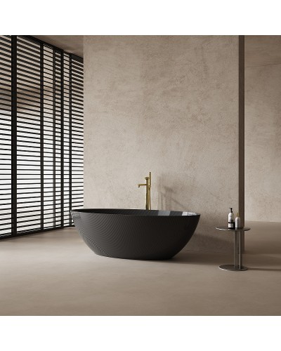 Карбоновая ванна Abber Karbon 180x85 AK9002-1.8 Черная без гидромассажа