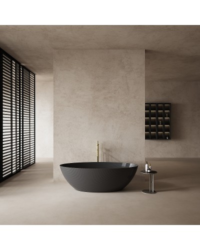 Карбоновая ванна Abber Karbon 180x85 AK9002-1.8 Черная без гидромассажа