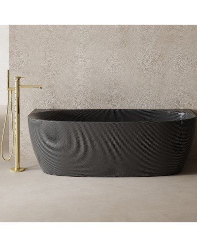 Карбоновая ванна Abber Karbon 170x80 AK9004 Черная без гидромассажа