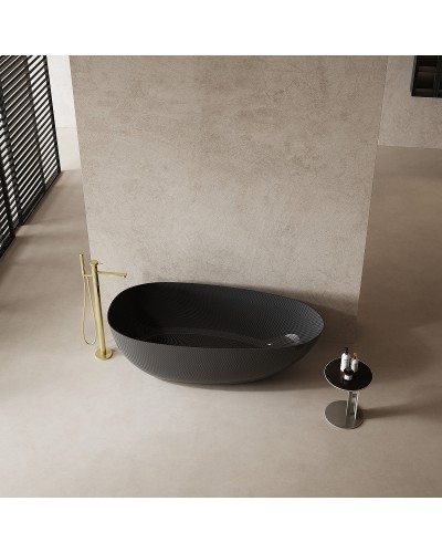 Карбоновая ванна Abber Karbon 170x80 AK9011-1.7 Черная без гидромассажа