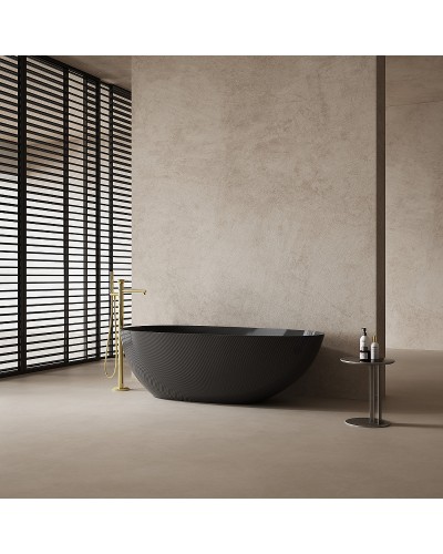 Карбоновая ванна Abber Karbon 170x80 AK9011-1.7 Черная без гидромассажа