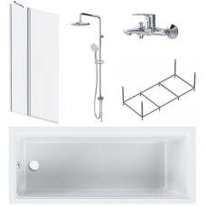 Акриловая ванна 170х70 см Am.Pm Gem W90ASET-170D3W5