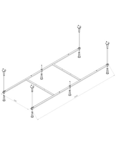 Каркас для ванны 170х70 Am.Pm X-Joy W94A-170-070W-R