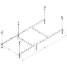 Каркас для ванны 180х80 Am.Pm Func W84A-180-080W-R