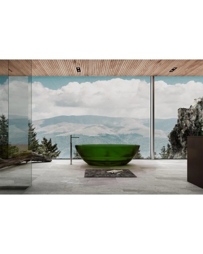 Ванна из полиэфирной смолы 180х85 см Abber Kristall AT9702Emerald