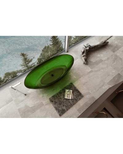 Ванна из полиэфирной смолы 180х85 см Abber Kristall AT9702Emerald