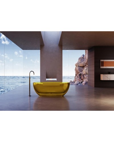 Ванна из полиэфирной смолы 170х75 см Abber Kristall AT9703Amber