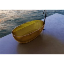 Ванна из полиэфирной смолы 170х75 см Abber Kristall AT9703Amber