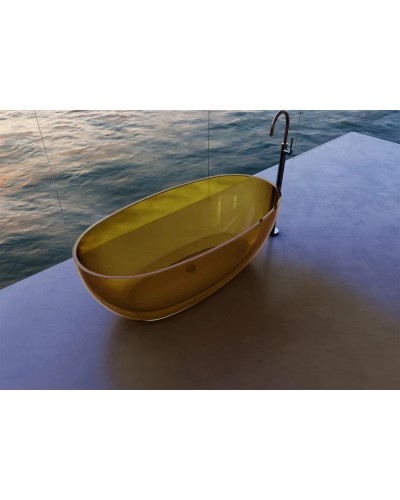 Ванна из полиэфирной смолы 170х75 см Abber Kristall AT9703Amber
