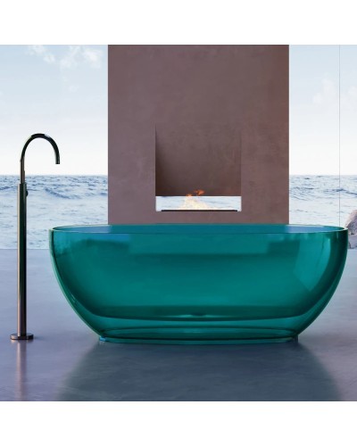 Ванна из полиэфирной смолы 170х75 см Abber Kristall AT9703Aquamarin