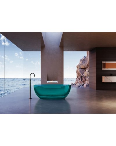 Ванна из полиэфирной смолы 170х75 см Abber Kristall AT9703Aquamarin