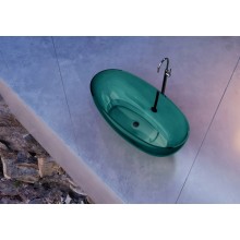 Ванна из полиэфирной смолы 170х75 см Abber Kristall AT9703Aquamarin