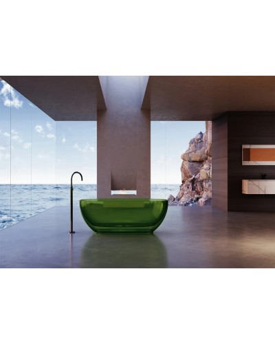 Ванна из полиэфирной смолы 170х75 см Abber Kristall AT9703Emerald