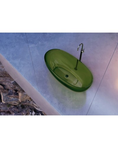 Ванна из полиэфирной смолы 170х75 см Abber Kristall AT9703Emerald