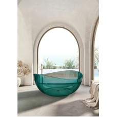 Ванна из полиэфирной смолы 150х150 см Abber Kristall AT9705Aquamarin