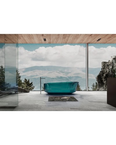 Ванна из полиэфирной смолы 170х80 см Abber Kristall AT9706Aquamarin