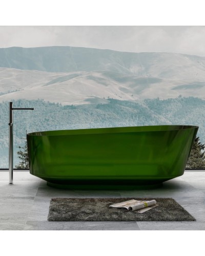 Ванна из полиэфирной смолы 170х80 см Abber Kristall AT9706Emerald