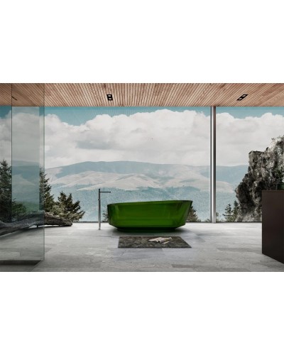 Ванна из полиэфирной смолы 170х80 см Abber Kristall AT9706Emerald