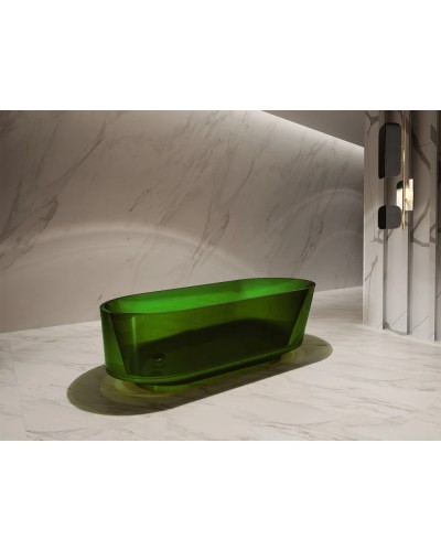 Ванна из полиэфирной смолы 170х80 см Abber Kristall AT9706Emerald